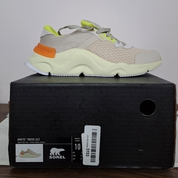 Sorel rnegd lace sneaker dark stone bolt 10 NWT - Picture 4 of 10